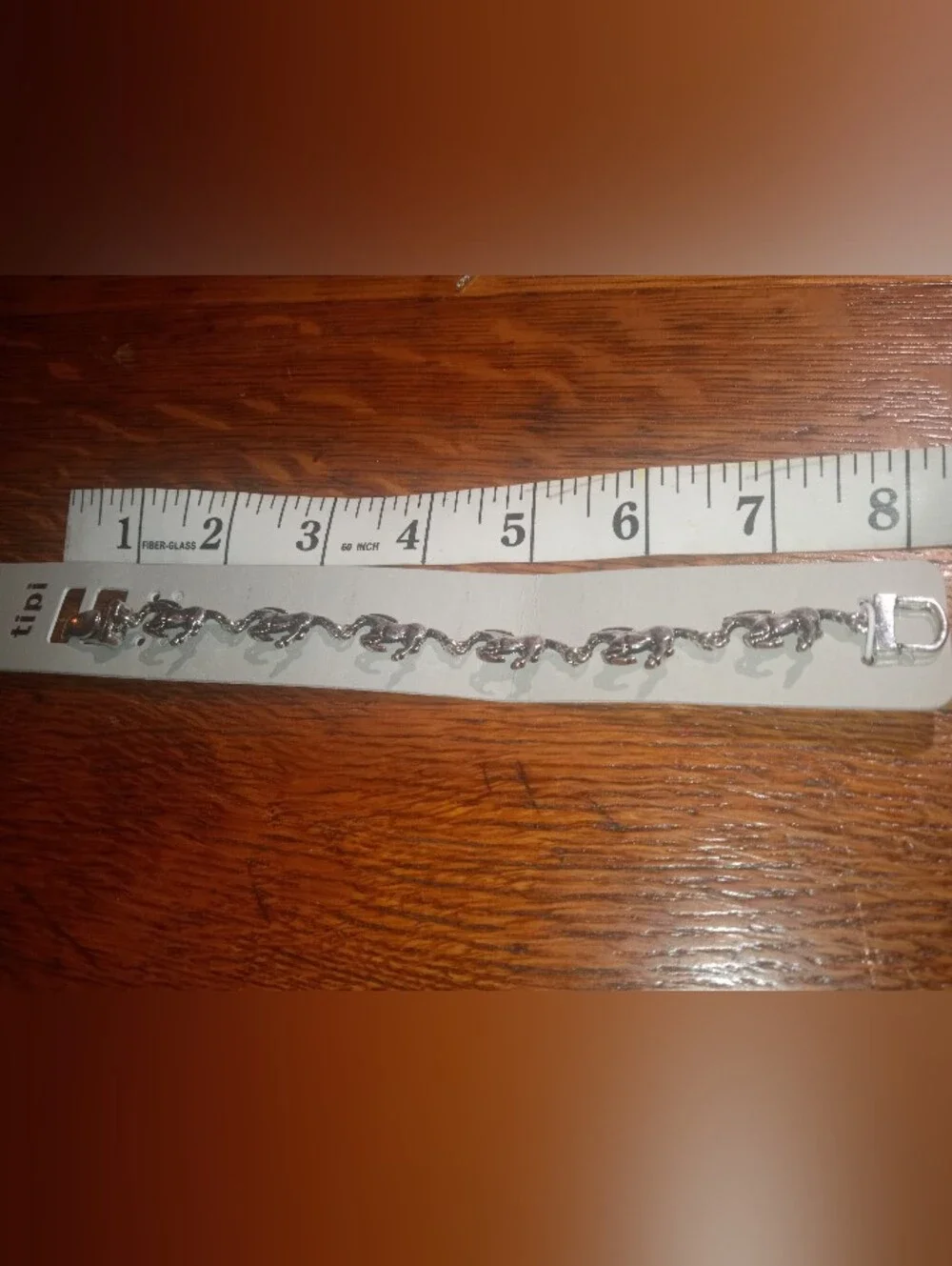 Tipi Sterling-Look Pony Link Bracelet in Silver
